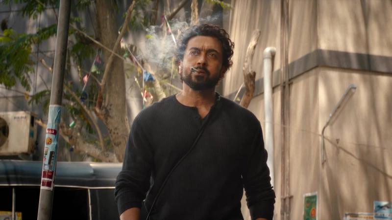 Suriya in a frame from the official DSP Inbaraj glimpse of Jithu Madhavan's Scene