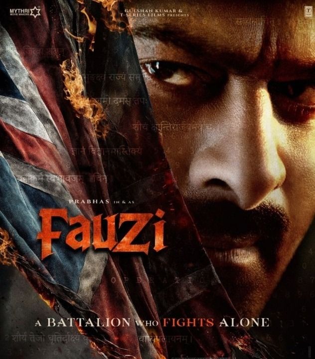 Fauzi first-look poster with Prabhas