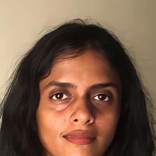 Kani Kusruti with long dark hair, close-up portrait