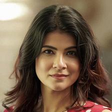 Manisha Jashnani in a red polka-dot top, close-up portrait