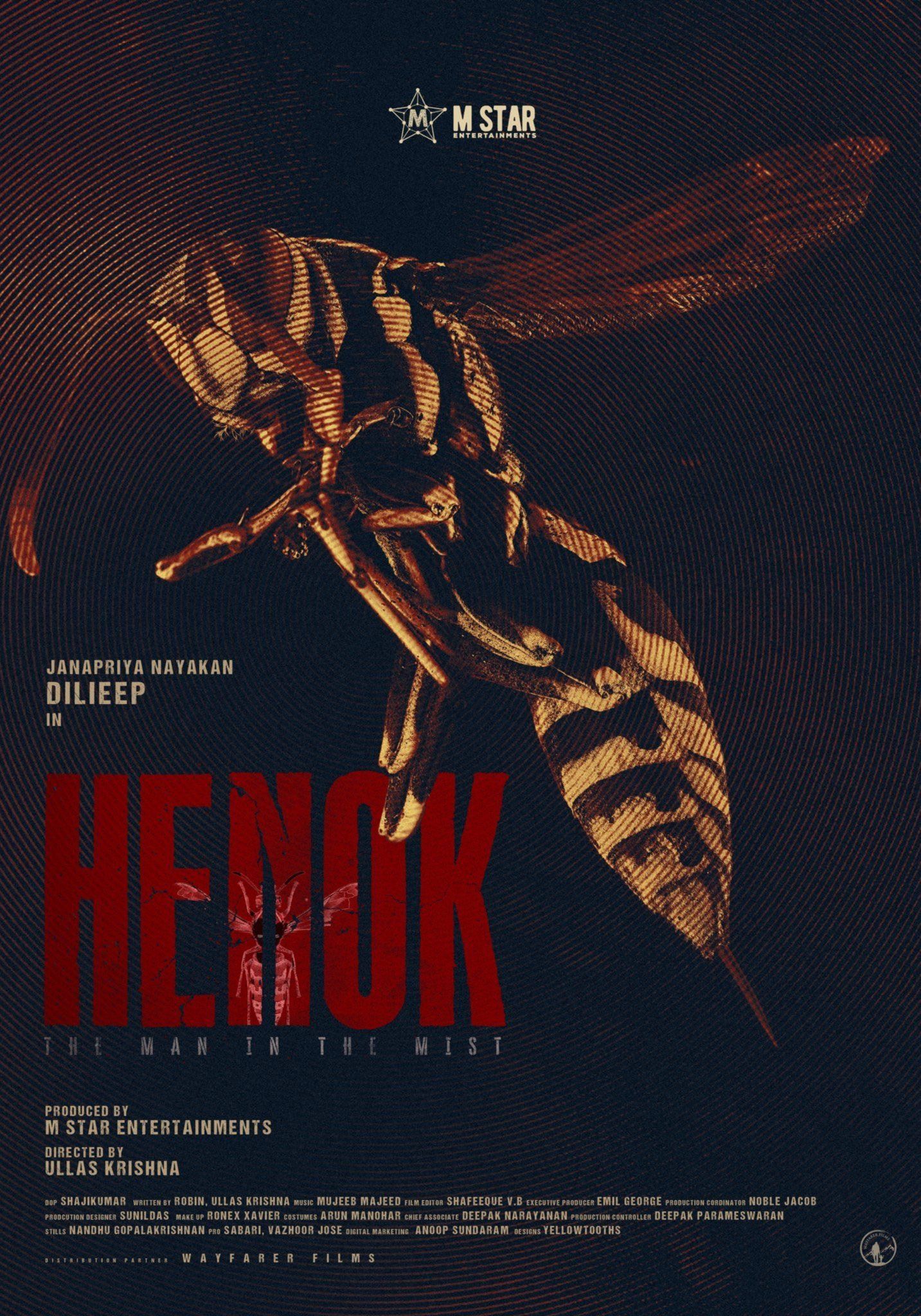 Henok: The Man in the Mist poster with a large wasp