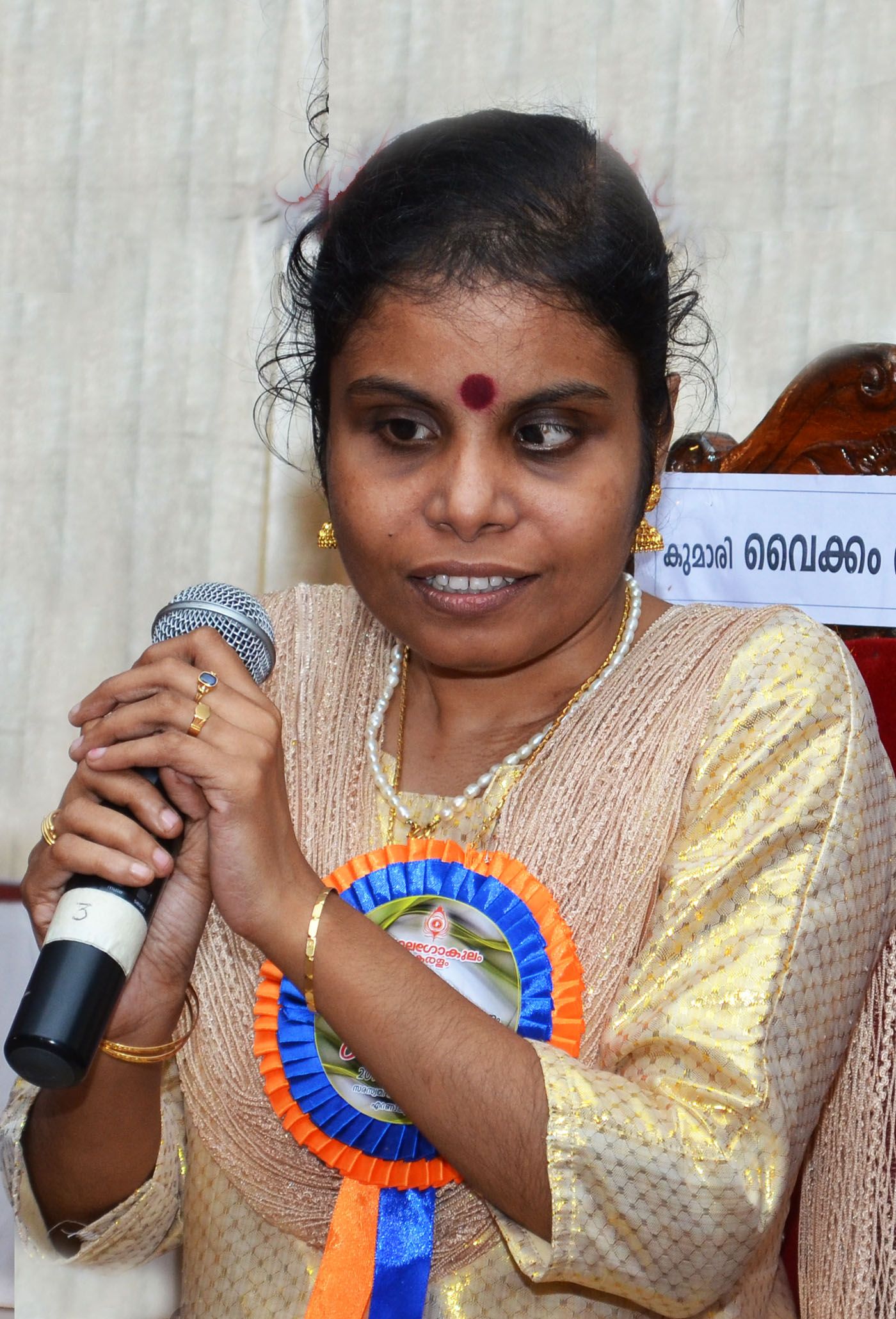 Vaikom Vijayalakshmi, playback singer and veena artist