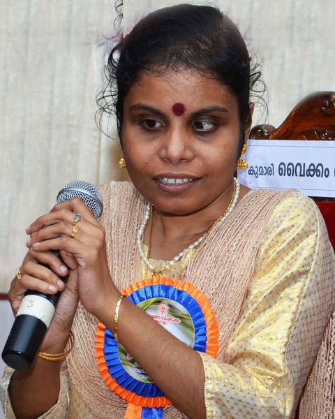 Vaikom Vijayalakshmi, playback singer and veena artist