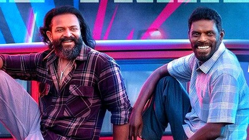 Jayasurya and Vinayakan in a still from the Titans official trailer