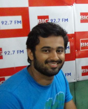 Unni Mukundan at a radio station event in Thiruvananthapuram