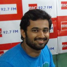 Unni Mukundan at a radio station event in Thiruvananthapuram