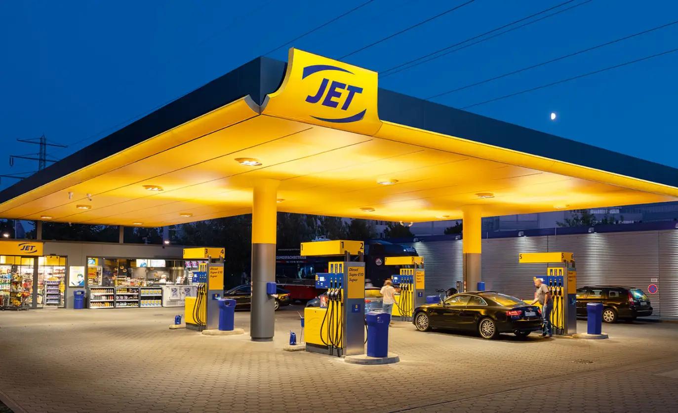 JET fuel station forecourt