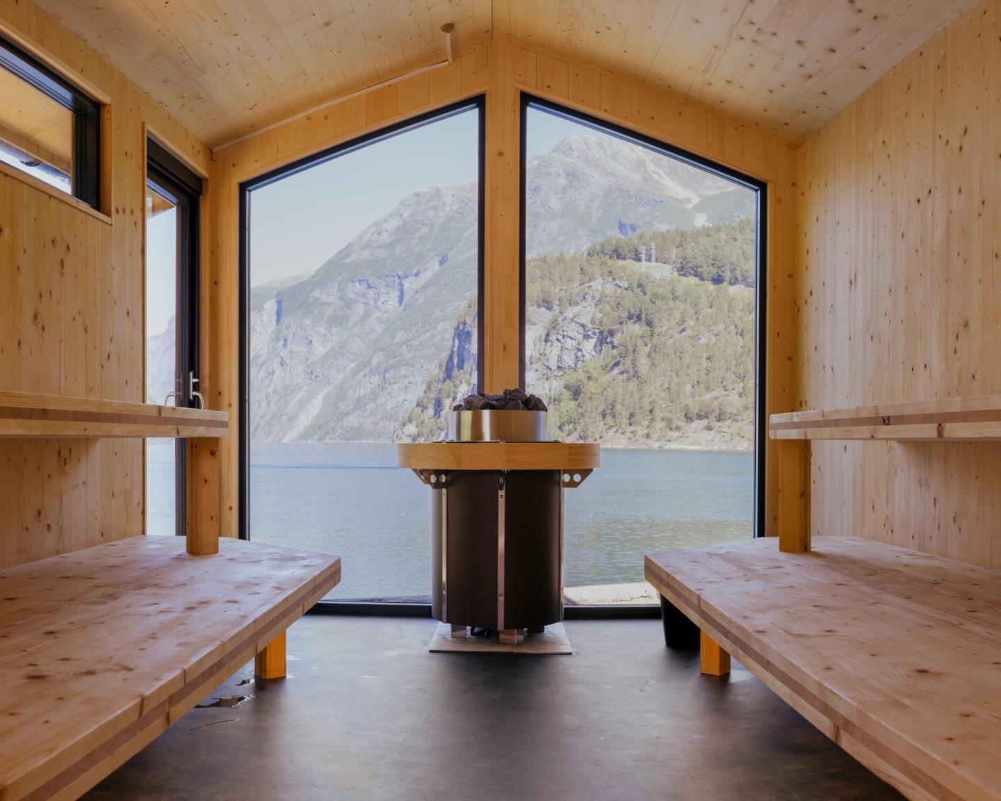 View from Tafjord Sauna