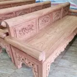 Kết cấu mộng mẹo bén cháy của bộ bàn ghế trường kỷ tại xưởng Nhân Khang.