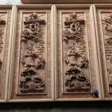 Chi tiết đục tay thần thái trên đôi tranh gỗ Công Cha Nghĩa Mẹ Đồ Gỗ Trọng Hiếu.