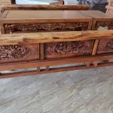 Toàn cảnh bộ trường kỷ gỗ gụ Ta Quảng Bình của Đồ Gỗ Trọng Hiếu.