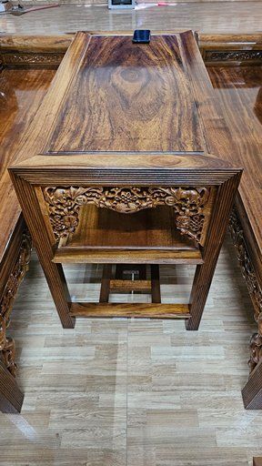 chân ghế trường kỷ gỗ gụ quảng bình kiểu 10 chỉ vững chãi