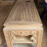 Bộ trường kỷ gỗ gụ Lào chân vấu dày dặn 2m37 của Đồ Gỗ Trọng Hiếu.