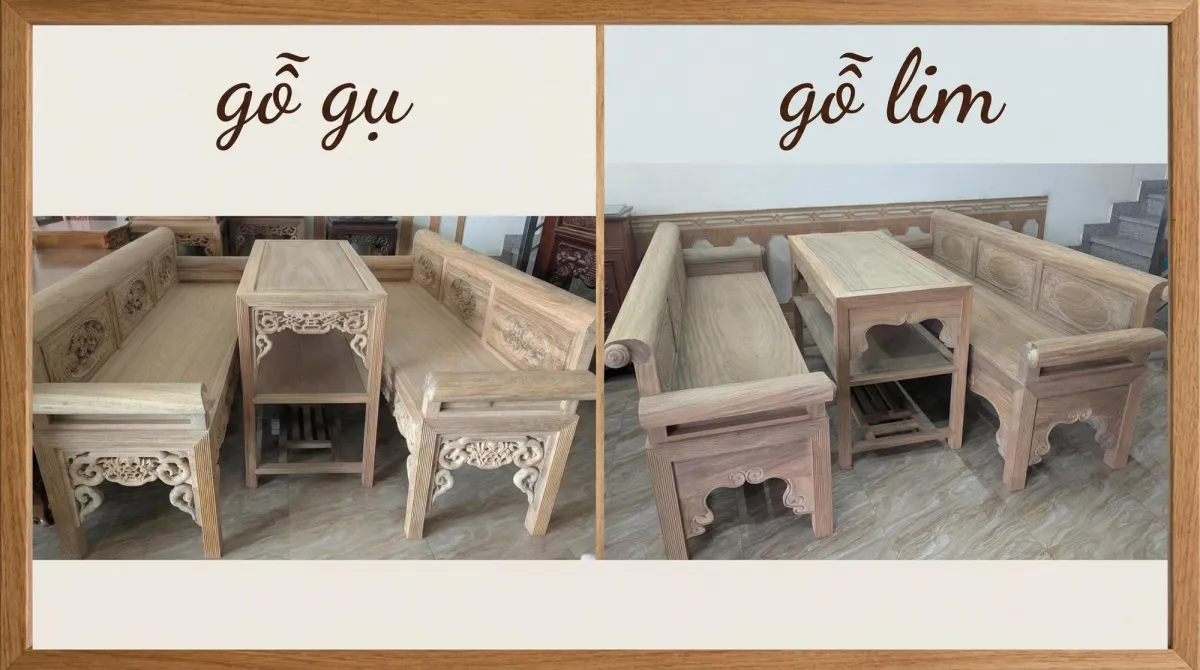 So sánh Gỗ Gụ và Gỗ Lim so sánh gỗ gụ và gỗ lim