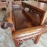 Góc chi tiết mặt ghế trường kỷ gỗ gụ ta Quảng Bình từ Đồ Gỗ Trọng Hiếu.