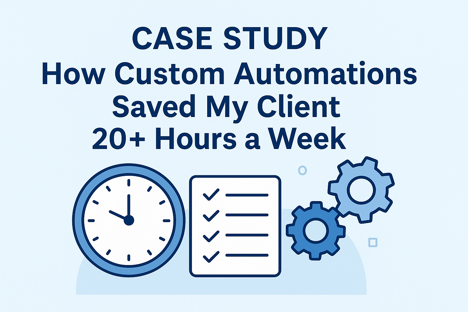 Case Study: How Custom Automations Saved My Client 20+ Hours a Week