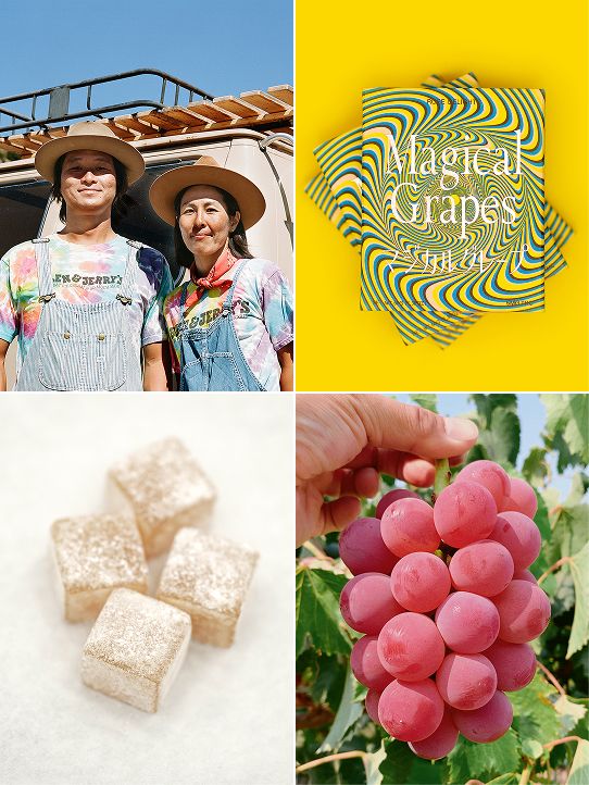 5mg Delights made with ultra-precious Shinano Smiles—a Japanese gifting grape from Magical Grapes farm in Ventura CA.