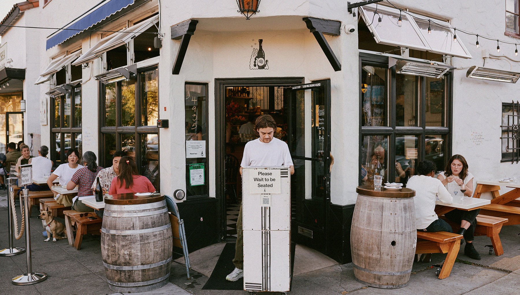 Inside Snail Bar in Oakland