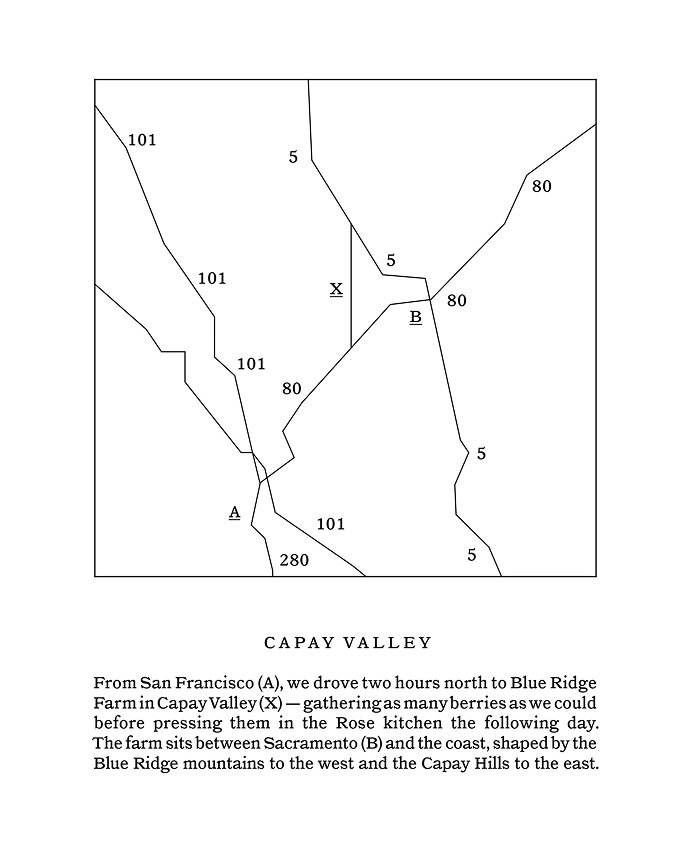 Map of Capay Valley