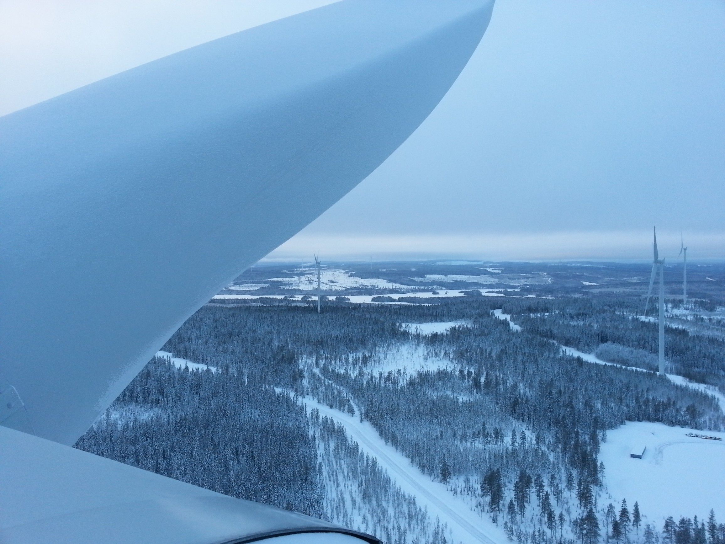 Bild på Sidensjö vindkraftpark