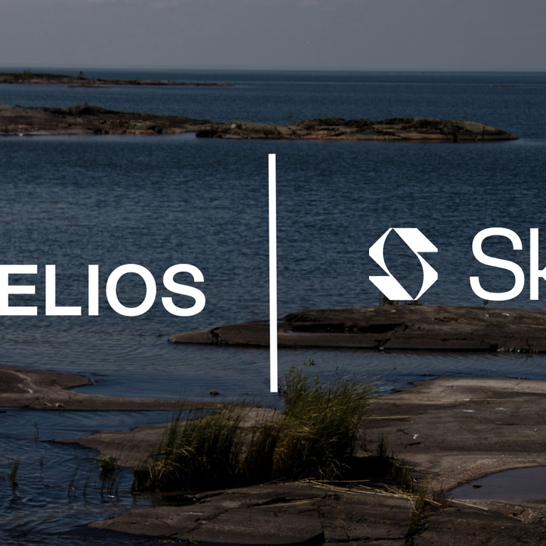 Å Entelios and Skye logotype with swedish nature in the background