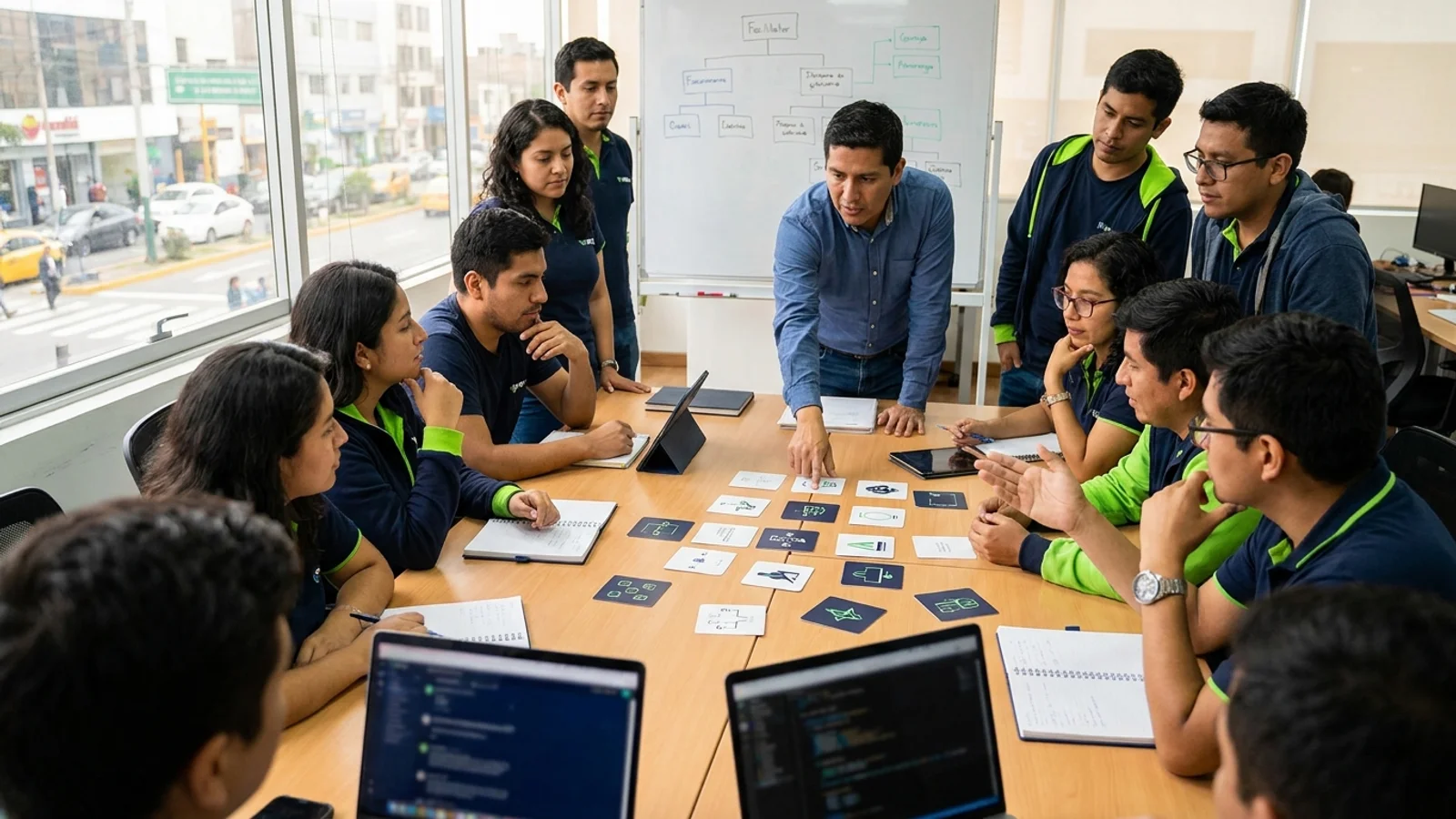 Equipo Tech diseñando un experimento responsable de adopción de IA en Lima