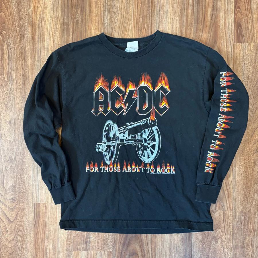 2004 Black AC/DC Long Sleeve Shirt Youth XL