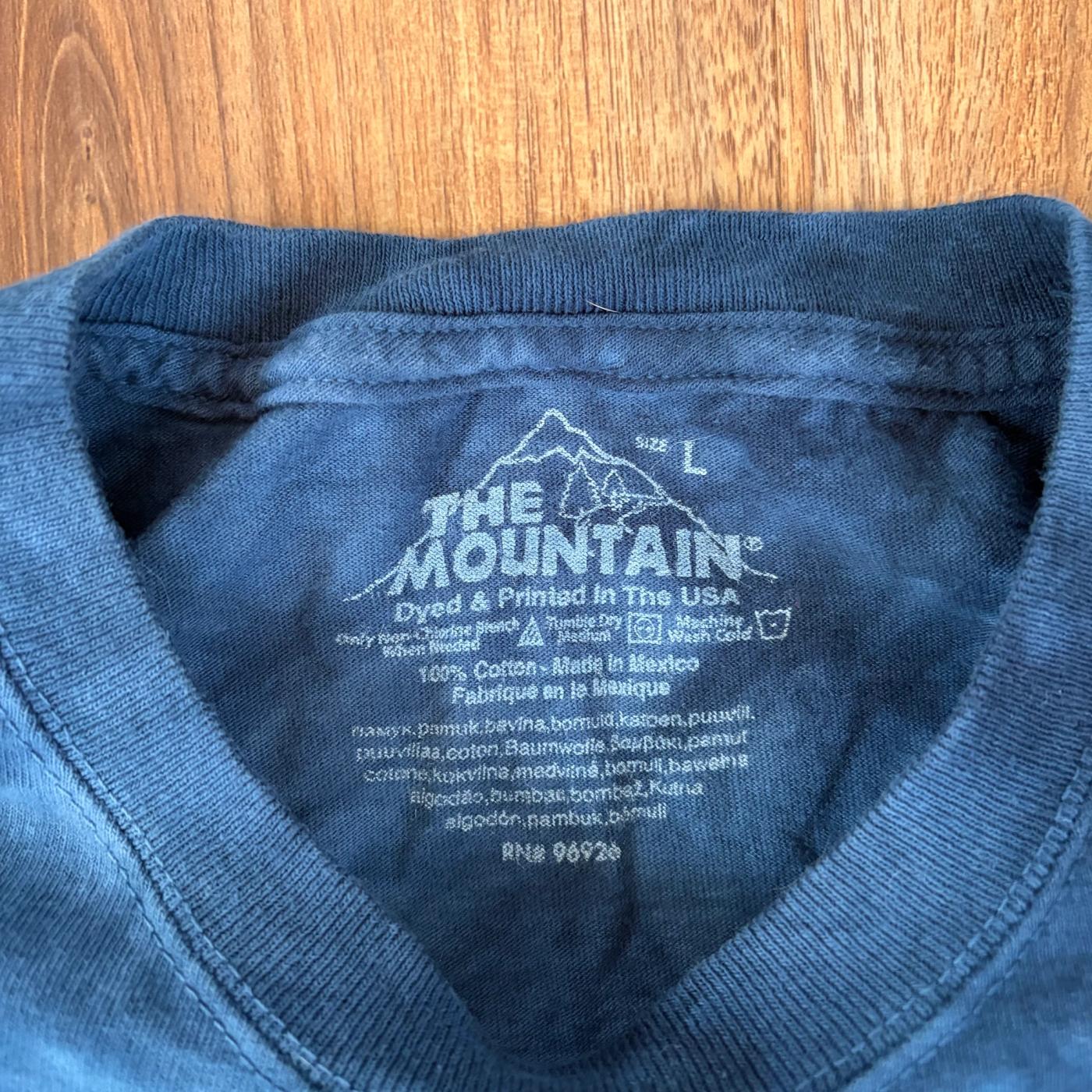 The Mountain Pitbull Blue Washed Graphic T-shirt Mens L 4