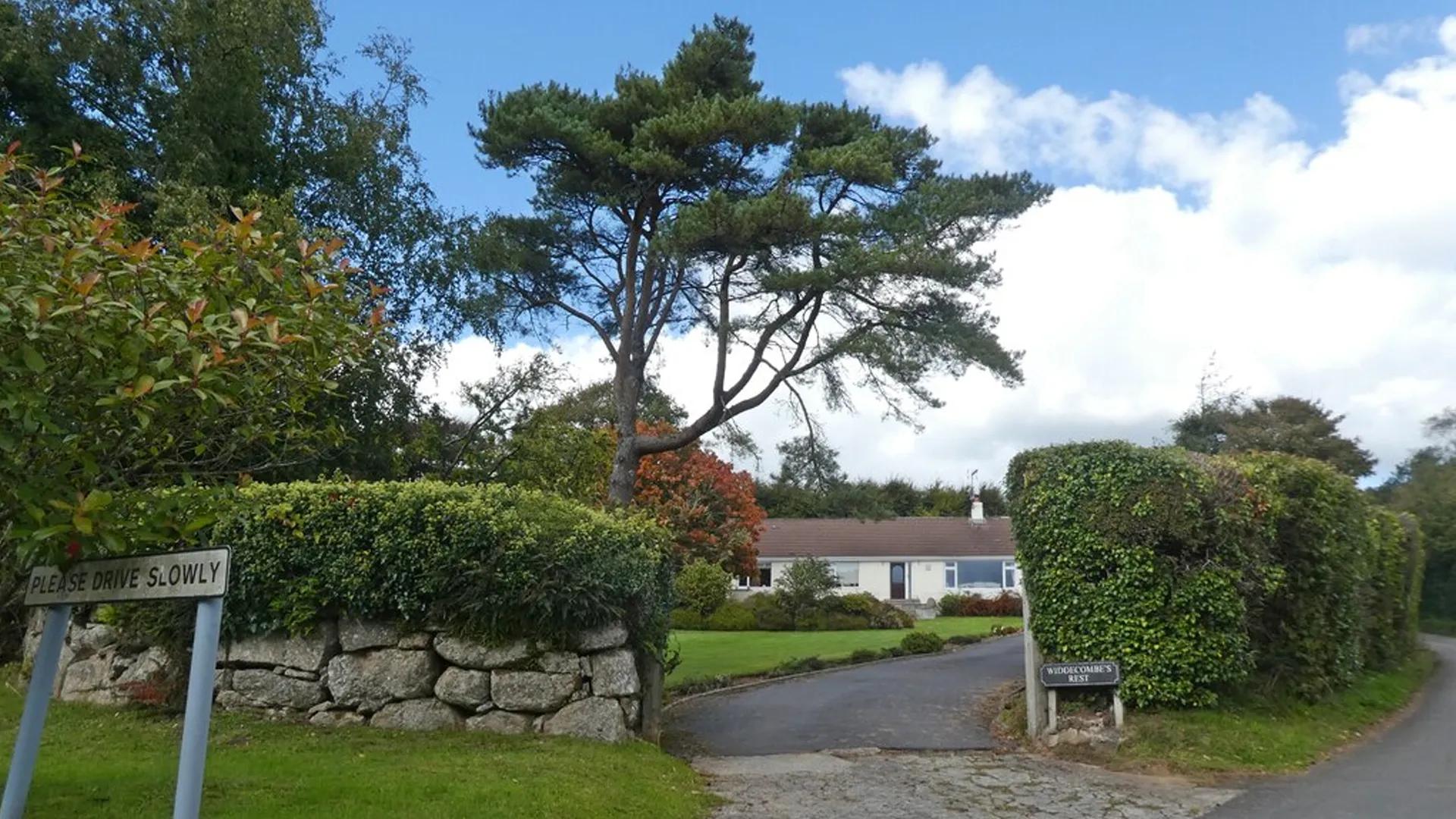 Exterior view of Widdecombe’s Rest, a house in Haytor, Devon.