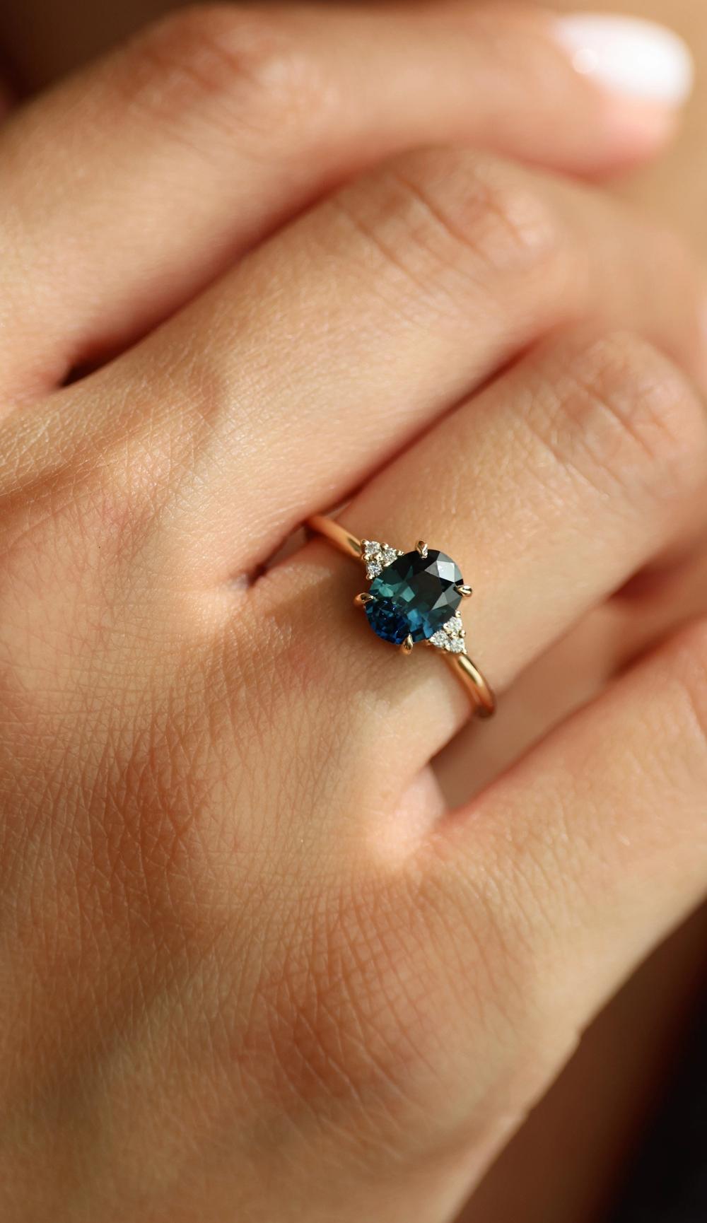 Nangi Sapphires Engagement Rings Solid Gold