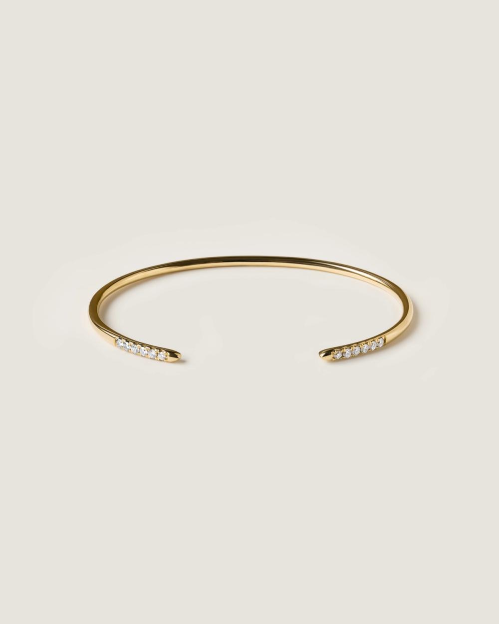 Snake Tail Diamond Bangle