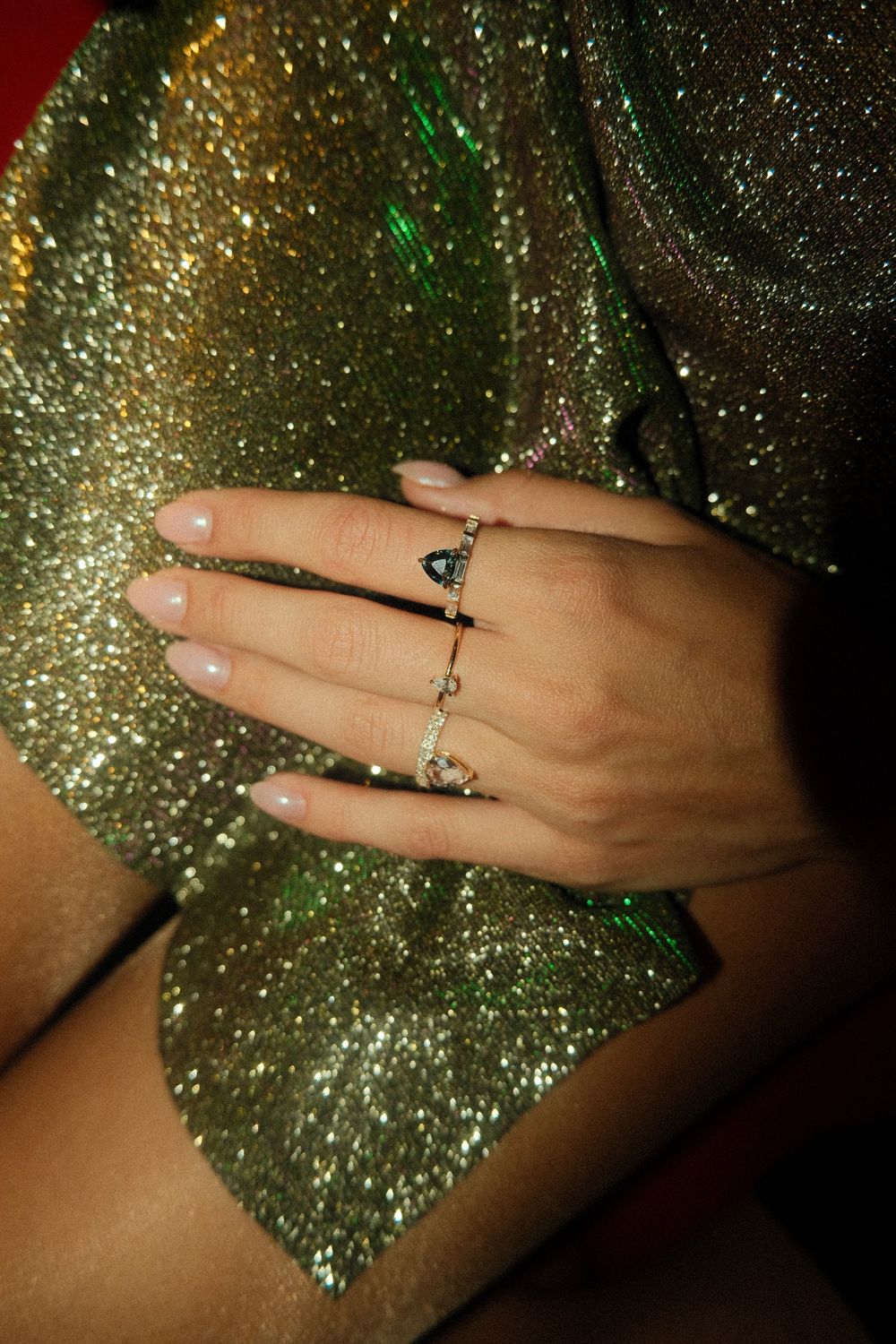 One of a kind natural gemstone rings