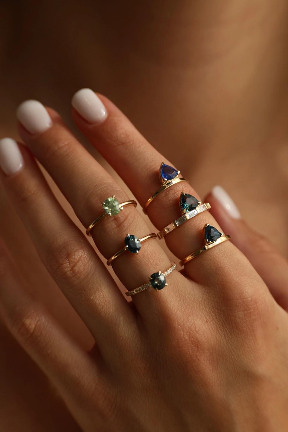 Gemstone rings