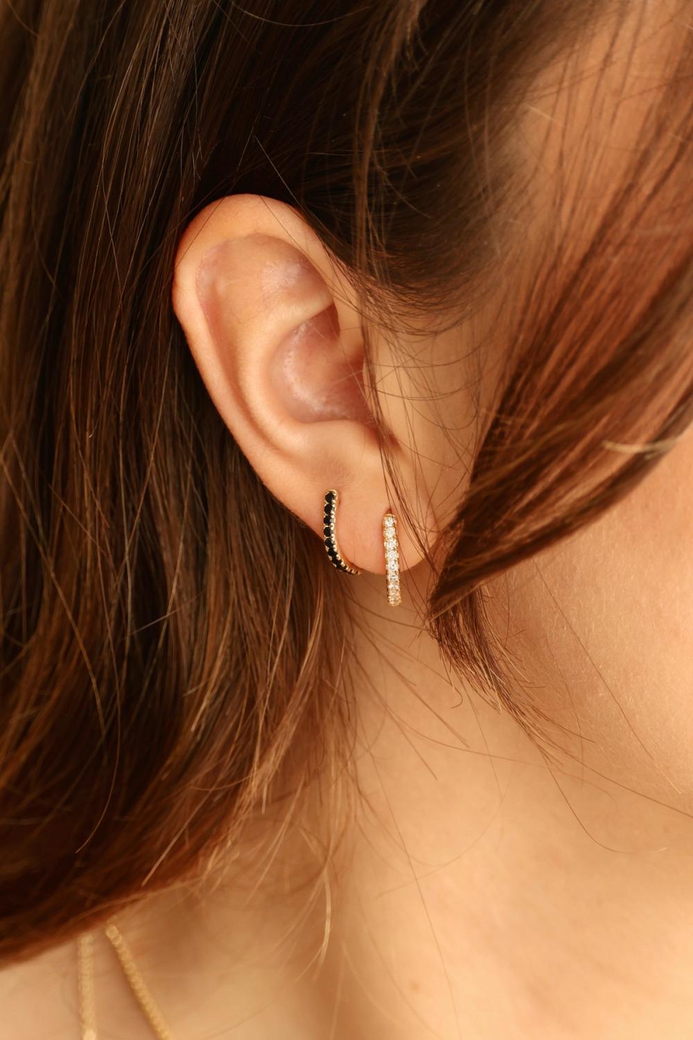 Snake Tail Earrings Solid Gold Nangi