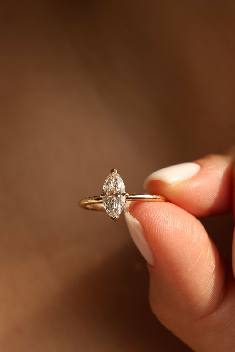 Marquise Cut Diamantring