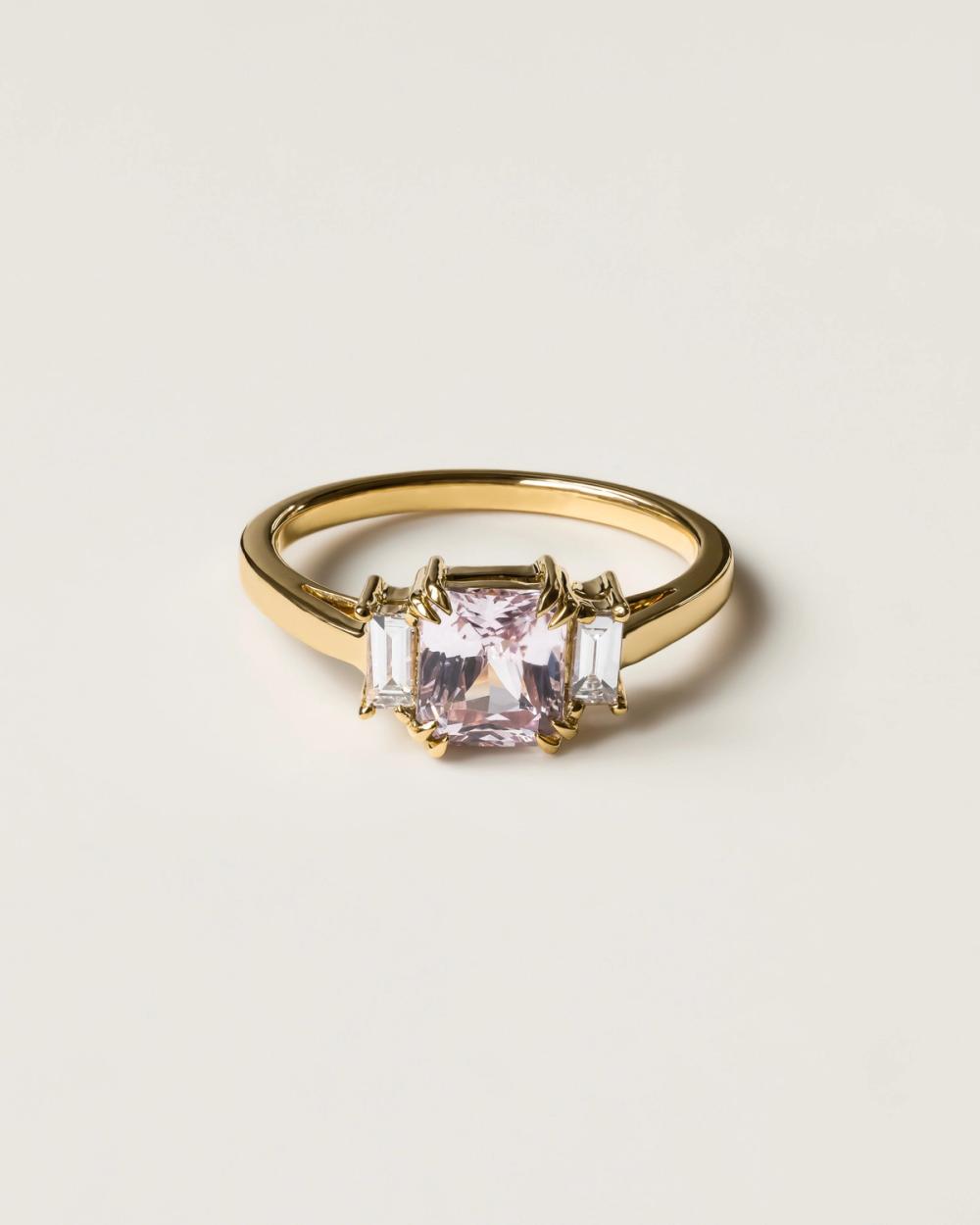 Pink Art Deco Sapphire Ring Nangi