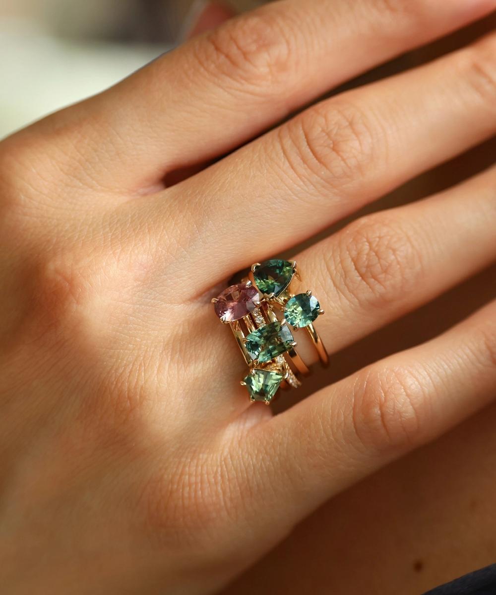 Colorful gemstone rings from Sri Lanka