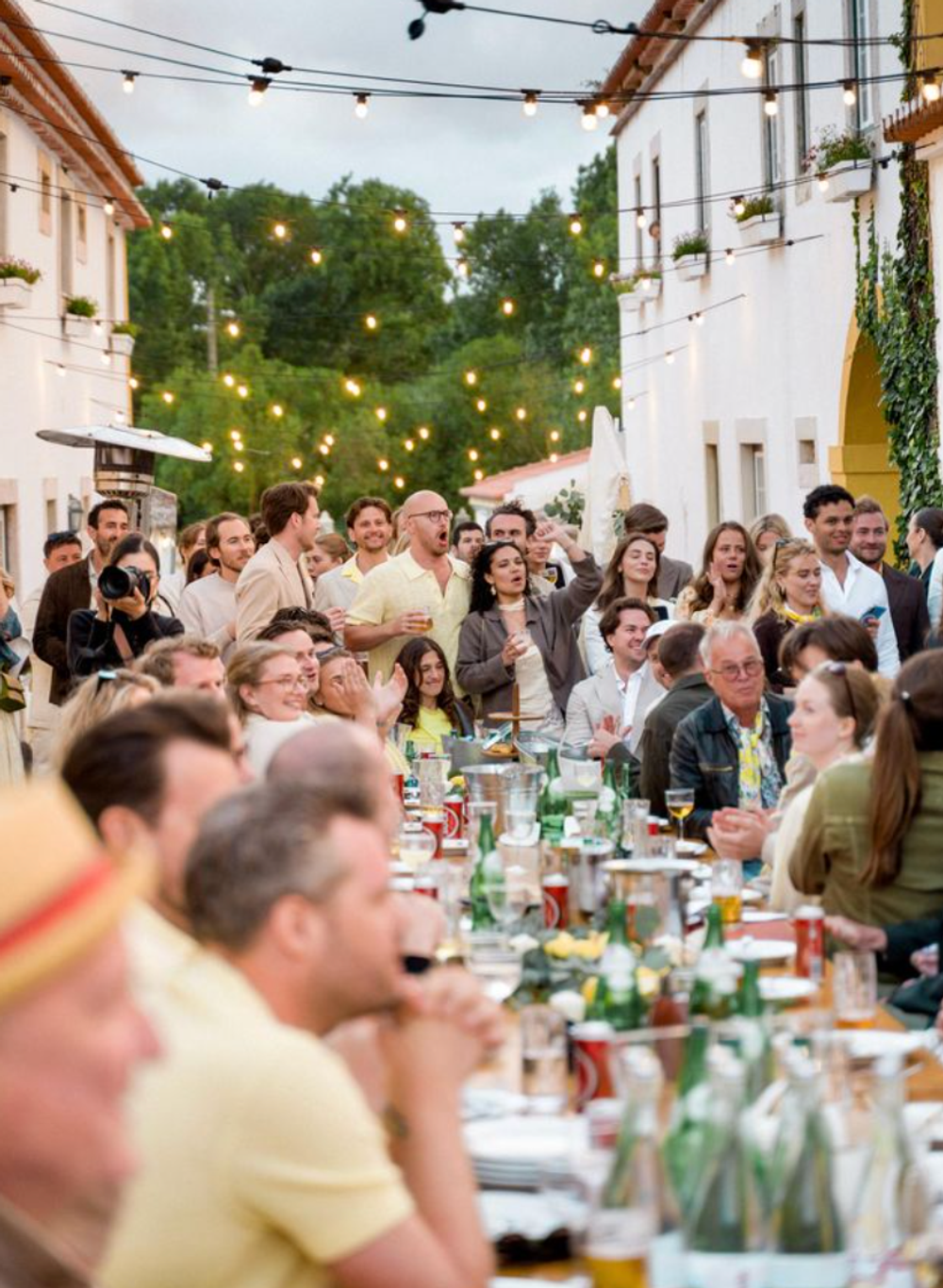 Bryllupsmiddag med 120 gjester på en vingård i Mafra i Portugal