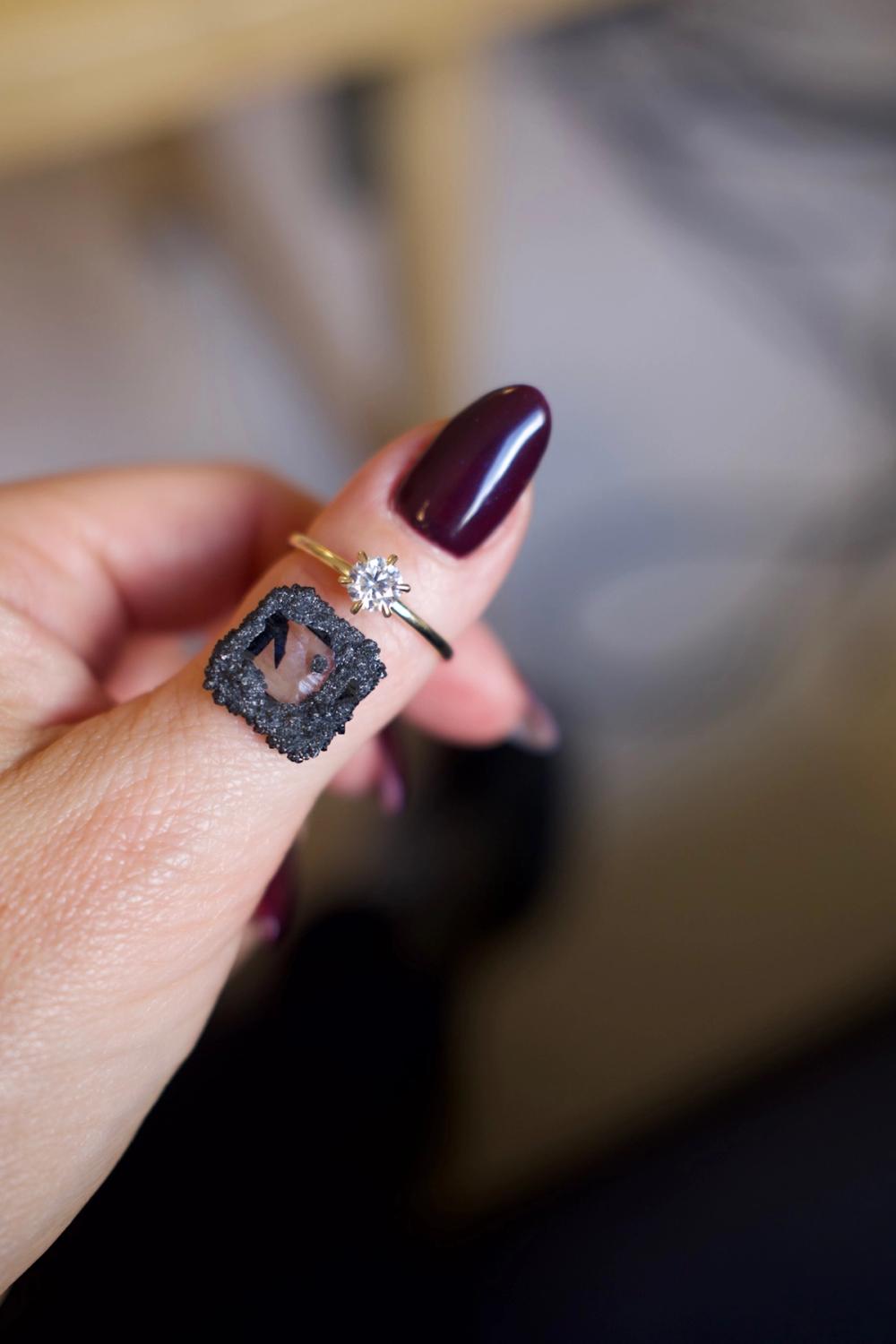 A lab-grown diamond seed produced at the University of Bergen.