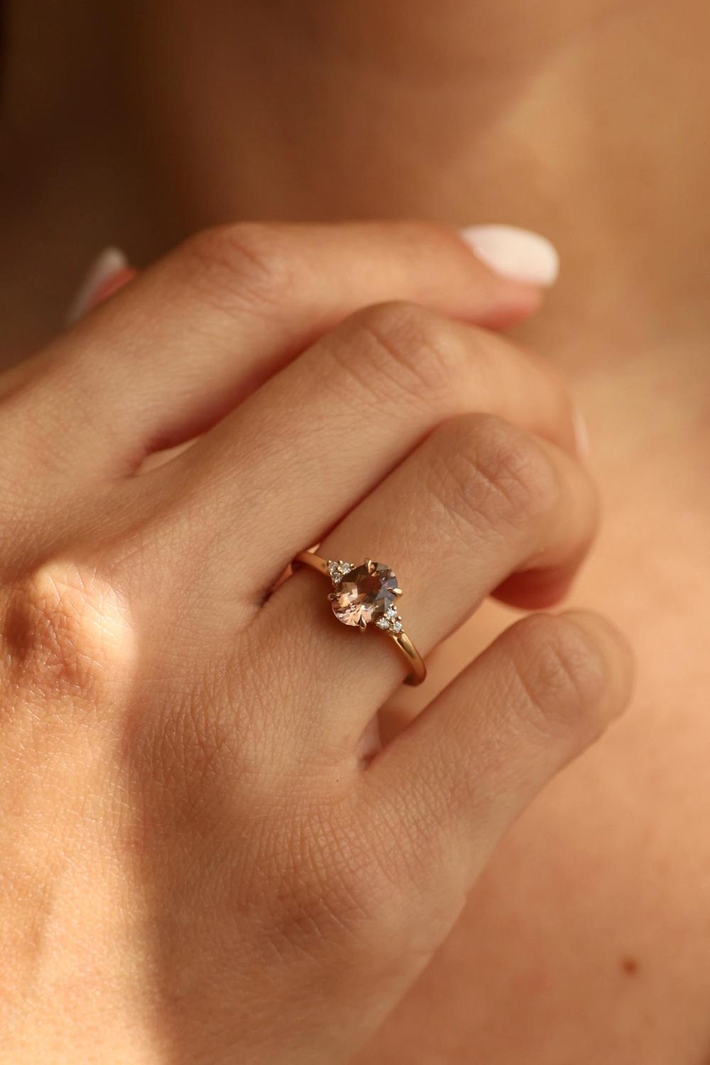 Tourmaline Engagement Ring Nangi