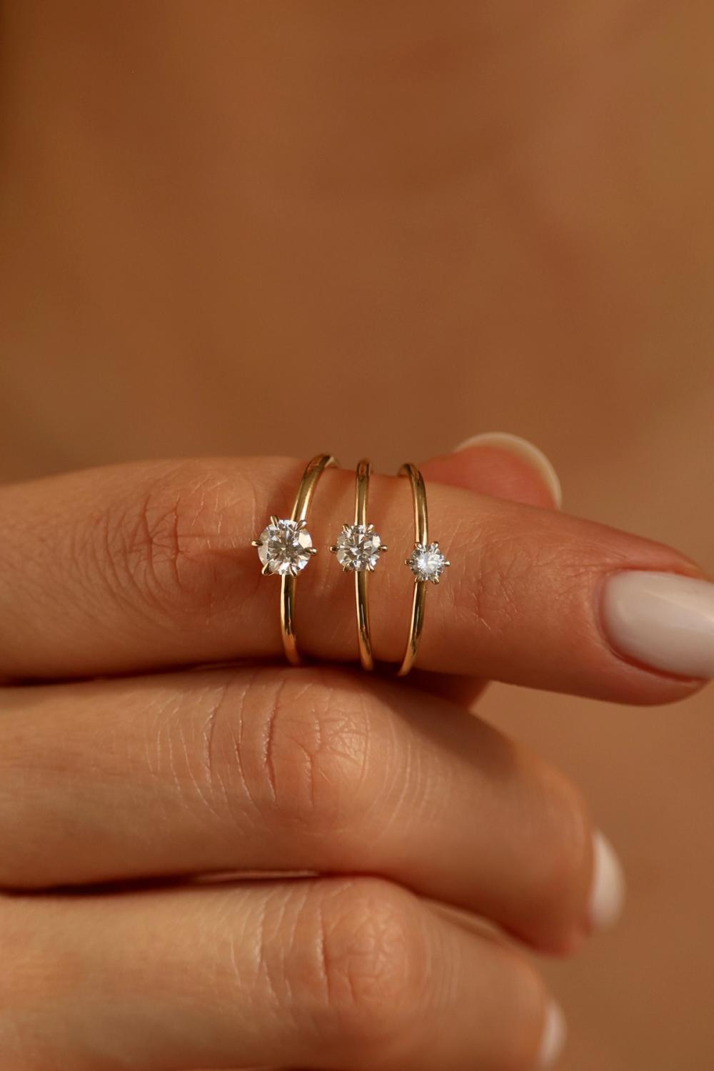 Brilliant Cut lab-grown Diamond Rings