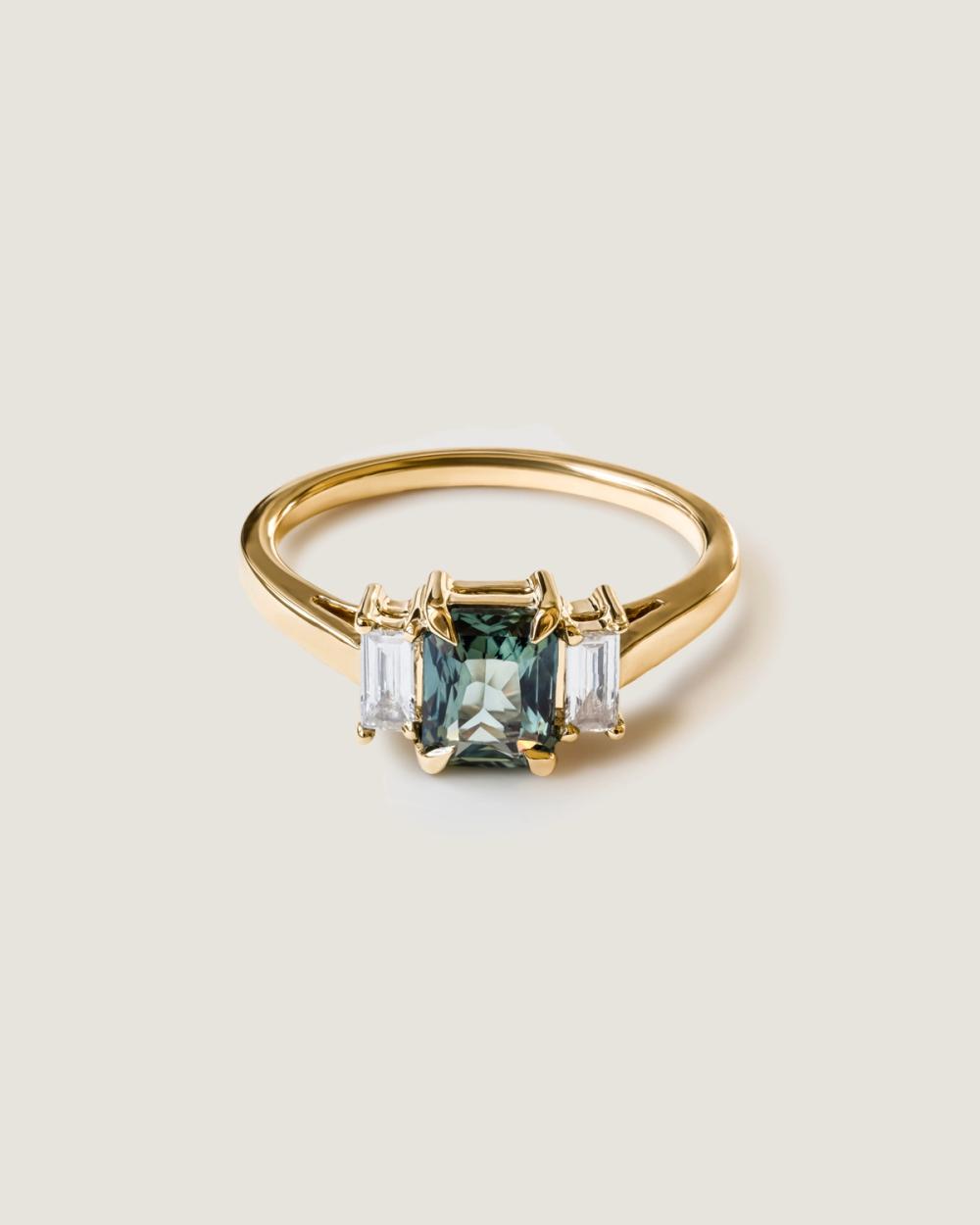 Sapphire Solid Gold Ring