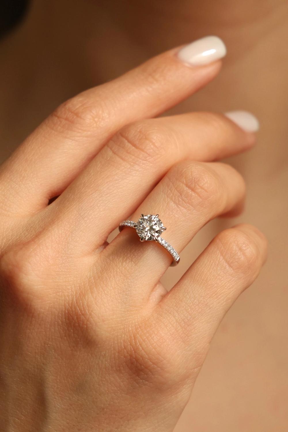 White Gold Diamond Ring