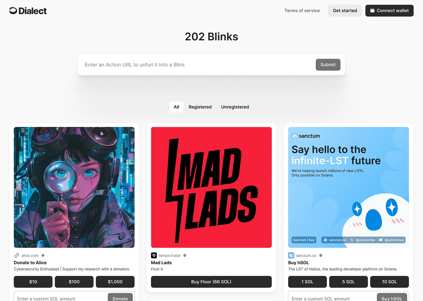 Presenting the Blinks Public Registry