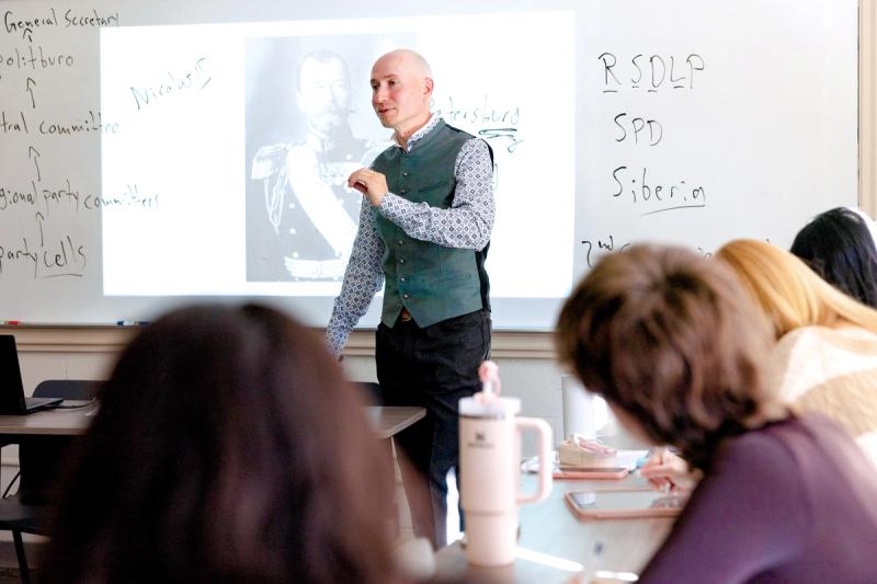Miss Hall's School in the Berkshires History Teacher Dr. Thomas Stock