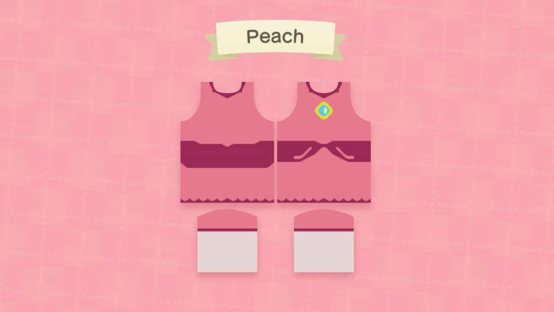 Diseño del vestido de Peach
