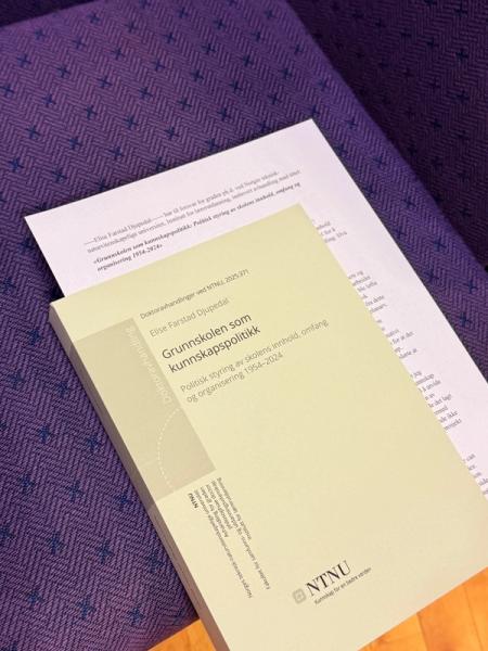 Doktorgraden var klar fra trykken