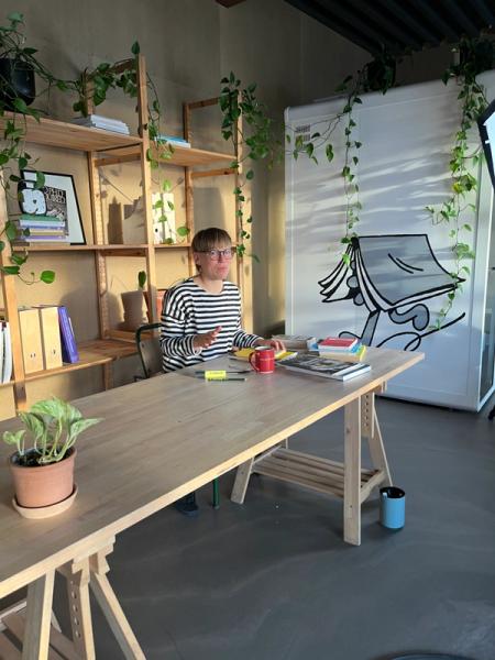 Bilde av meg fra studio hos Skogen