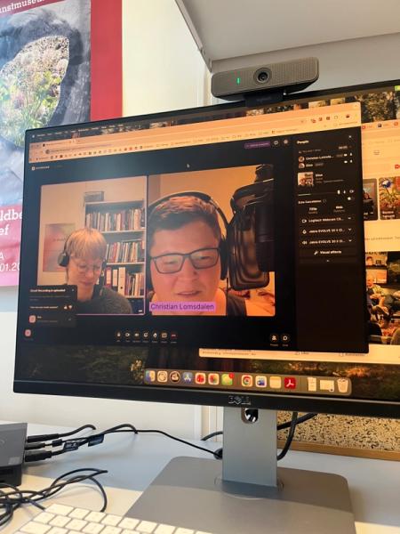 Innspilling av podcast med Lektor Lomsdalen