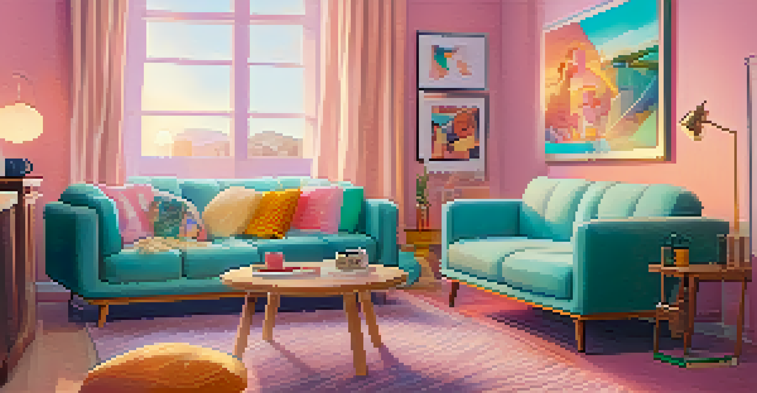 A cozy social media film critique scene with a smartphone showing a TikTok review and film-themed decor.